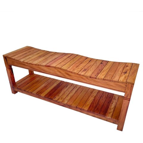 Banco Recamier Sapateira - 2 Lugares Madeira Maciça