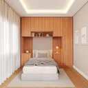 Ver imagem 1 de Guarda-Roupa Modulado 7 Portas 5 Peças Hera CabeCasa MadeiraOriginals Marrom/Louro/Cinza
