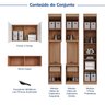 Guarda-Roupa Modulado 7 Portas 5 Peças Hera CabeCasa MadeiraOriginals - 4