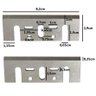 8 X Lâminas Faca 82mm Corte Plaina Elétrica Pb-92 1900b Hss - 4