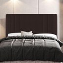Ver imagem 6 de Cabeceira E Baú Cama Box Queen Size Grace 160cm Suede Marrom