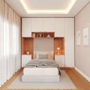 Ver imagem 1 de Guarda-Roupa Modulado 7 Portas 5 Peças Hera CabeCasa MadeiraOriginals Marrom/Louro/Algodão/Cinza