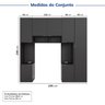 Guarda-Roupa Modulado 7 Portas 5 Peças Hera CabeCasa MadeiraOriginals - 3