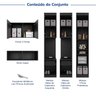 Guarda-Roupa Modulado 7 Portas 5 Peças Hera CabeCasa MadeiraOriginals - 4