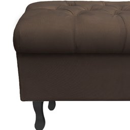 Recamier Puff Bau Bia 120x Suede Marrom - Majú Decor - 3