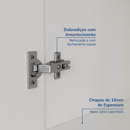 Guarda-roupa Modulado 4 Portas 3 Peças Hera CabeCasa MadeiraMadeira - 7