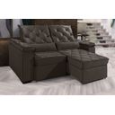 Ver imagem 1 de Sofá Retrátil e Reclinável Berlim 2.30m Velusoft D33 "marrom" - Estilo Estofados