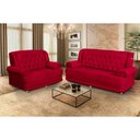 Ver imagem 1 de Conjunto de Sofá 2,00 X 1,50m 3 e 2 Lugares Suede Filadélfia Vermelho
