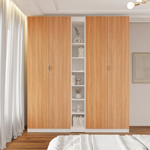 Guarda-roupa Modulado 4 Portas 3 Peças Hera CabeCasa MadeiraOriginals