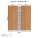 Ver imagem 3 de Guarda-roupa Modulado 4 Portas 3 Peças Hera CabeCasa MadeiraOriginals