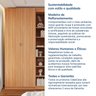 Guarda-roupa Modulado 4 Portas 3 Peças Hera CabeCasa MadeiraOriginals - 14