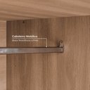 Ver mais imagens de Guarda-Roupa Planejado 4 Portas 3 Peças Hera CabeCasa MadeiraOriginals Marrom/Louro/Cinza