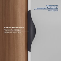 Guarda-roupa Modulado 4 Portas 3 Peças Hera CabeCasa MadeiraMadeira - 6