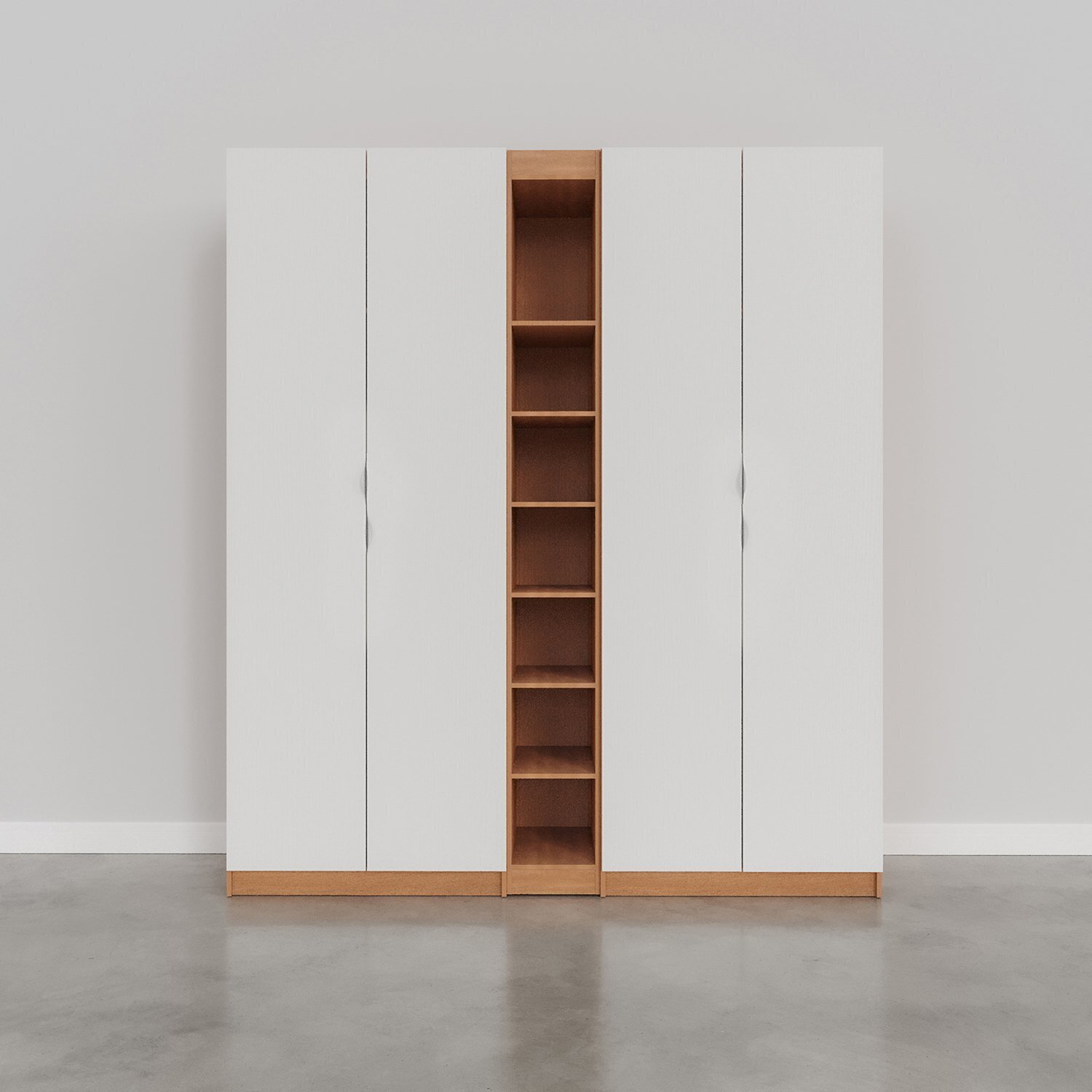 Guarda-roupa Modulado 4 Portas 3 Peças Hera Cabecasa Madeiramadeira - 5