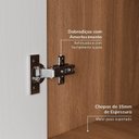 Ver imagem 7 de Guarda-Roupa Planejado 4 Portas 3 Peças Hera CabeCasa MadeiraOriginals Marrom/Louro/Algodão/Cinza