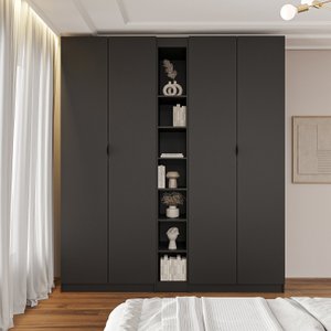 Guarda-roupa Modulado 4 Portas 3 Peças Hera Cabecasa Madeiramadeira