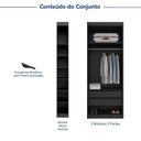 Ver imagem 4 de Guarda-roupa Modulado 4 Portas 3 Peças Hera CabeCasa MadeiraOriginals