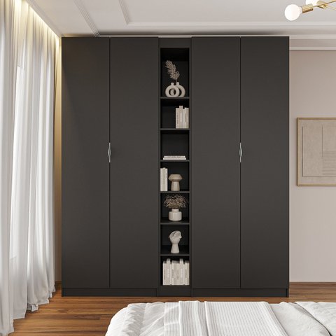 Guarda-roupa Modulado 4 Portas 3 Peças Hera CabeCasa MadeiraOriginals