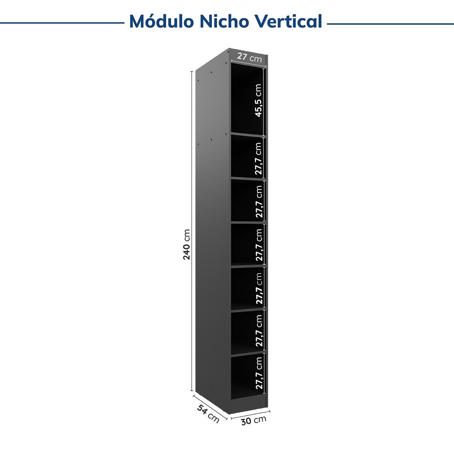 Guarda-roupa Modulado 4 Portas 3 Peças Hera Cabecasa Madeiramadeira - 13