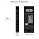 Ver imagem 4 de Guarda-roupa Planejado 4 Portas 3 Peças Hera CabeCasa MadeiraOriginals