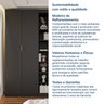 Guarda-roupa Modulado 4 Portas 3 Peças Hera CabeCasa MadeiraOriginals - 14