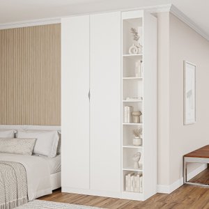 Guarda-roupa Modulado 2 Portas 3 Peças Hera CabeCasa MadeiraMadeira