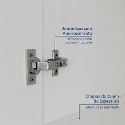 Guarda-roupa Modulado 2 Portas 3 Peças Hera CabeCasa MadeiraMadeira - 7