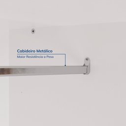 Guarda-roupa Modulado 2 Portas 3 Peças Hera CabeCasa MadeiraMadeira - 8