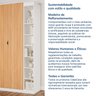 Guarda-roupa Modulado 2 Portas 3 Peças Hera CabeCasa MadeiraOriginals - 14