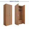 Guarda-roupa Modulado 2 Portas 3 Peças Hera CabeCasa MadeiraOriginals - 11