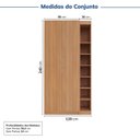 Ver imagem 3 de Guarda-roupa Modulado 2 Portas 3 Peças Hera CabeCasa MadeiraOriginals