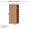 Guarda-roupa Modulado 2 Portas 3 Peças Hera CabeCasa MadeiraOriginals - 3