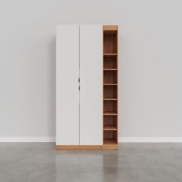 Guarda-roupa Modulado 2 Portas 3 Peças Hera CabeCasa MadeiraMadeira - 5