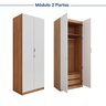 Guarda-roupa Modulado 2 Portas 3 Peças Hera CabeCasa MadeiraOriginals - 11