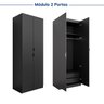 Guarda-roupa Modulado 2 Portas 3 Peças Hera CabeCasa MadeiraOriginals - 11