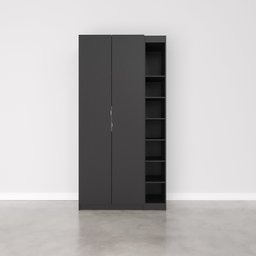 Guarda-roupa Modulado 2 Portas 3 Peças Hera CabeCasa MadeiraMadeira - 5