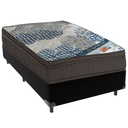 Ver imagem 1 de Cama Box Preto e Colchão Iso Superpocket Molas Ensacadas Solteiro Ortobom
