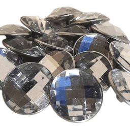 Botão Cristal Strass 20mm Capitonê para Estofado Pct 300 Un - 5