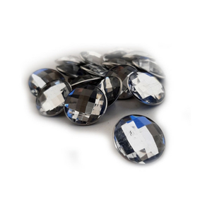 Botão Cristal Strass 20mm Capitonê para Estofado Pct 300 Un