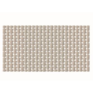 Tapete para Banheiro Deck para Box Plus Bege 40x73cm Kapazi