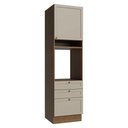Ver imagem 1 de Torre Quente 60 Cm 1 Porta 3 Gavetas Rustic/crema Vik Madesa