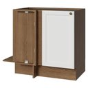 Ver imagem 1 de Balcão de Canto 1 Porta (sem Tampo) Rustic/Branco Vik Madesa