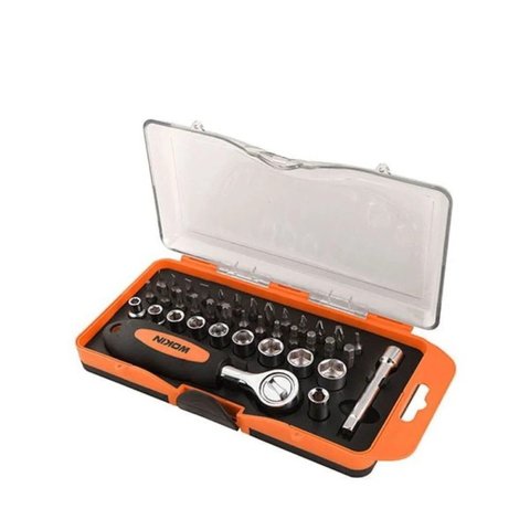 Conjunto de Pontas e Soquetes 38 Peças  Wokin Tools