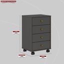 Ver imagem 6 de Kit 2 Gaveteiros 4 Gavetas Presence