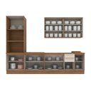 Ver imagem 3 de Cozinha Completa 6 Peças com Torre Quente Yasmin Espresso Móveis