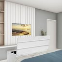 Ver imagem 1 de Calçadeira Baú Recamier King 190CM Argentina Courino Branco - D A DECOR