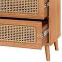 Ver imagem 7 de Cômoda para Quarto 3 Gavetas com Palha 105cm Pés Retrô Arnoni D03 Freijó - Lyam Decor