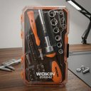 Ver imagem 1 de Conjunto de Bits e Soquetes 42 Peças Wokin Tools