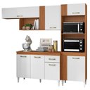 Ver imagem 1 de Cozinha Modulada Balcao com Tampo 240 Cm Mdp Vitoria Armoveis - Cinamomo Branco