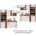 Ver imagem 6 de Cozinha Modulada Balcao com Tampo 240 Cm Mdp Vitoria Armoveis - Cinamomo Branco